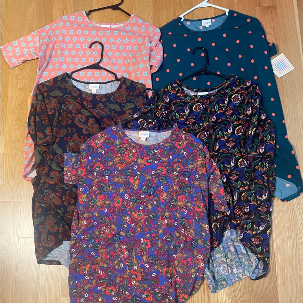 Bundle of XXS Lularoe Irma Tops
